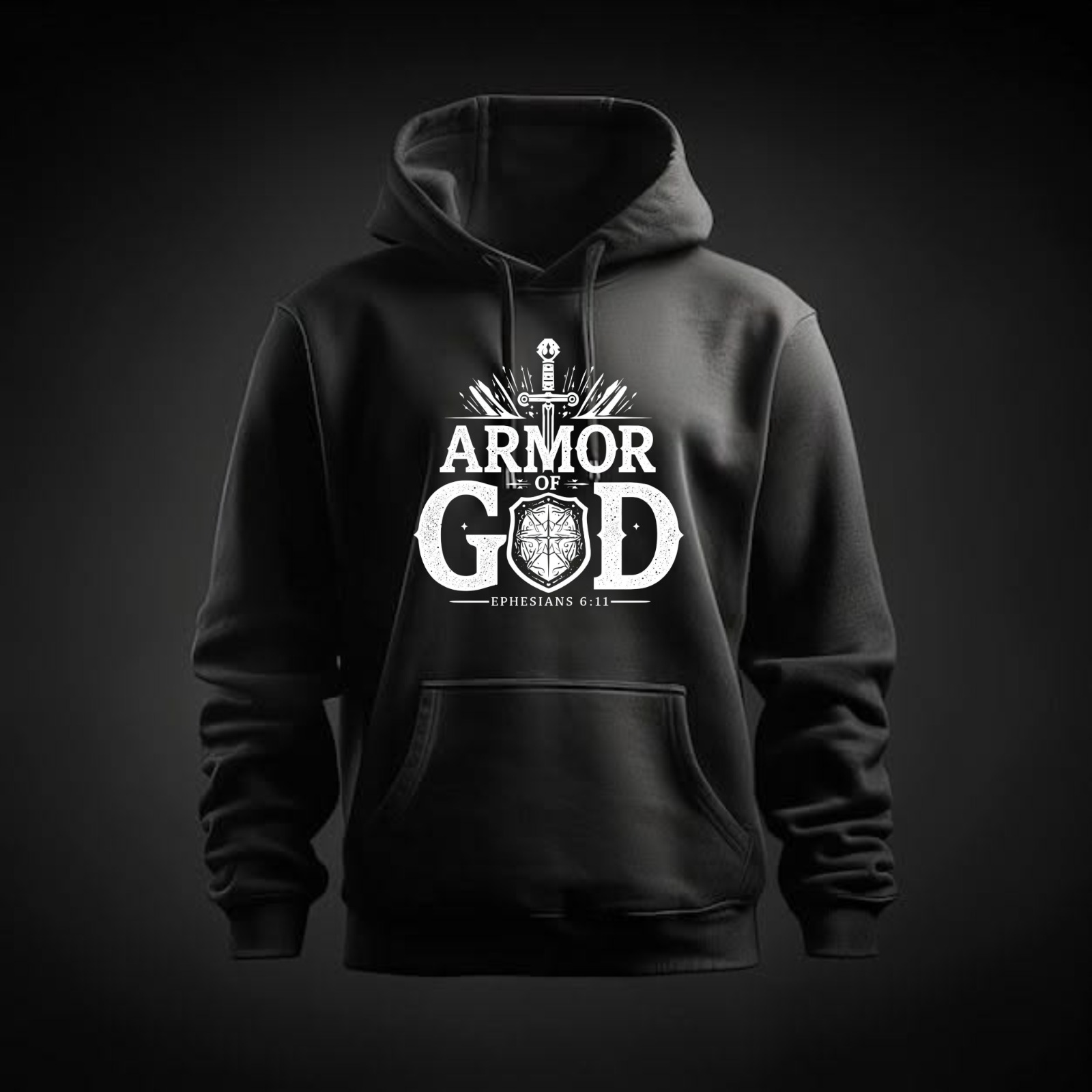 Armor Of God Hoodie - Black — official Purity Atieno merchandise