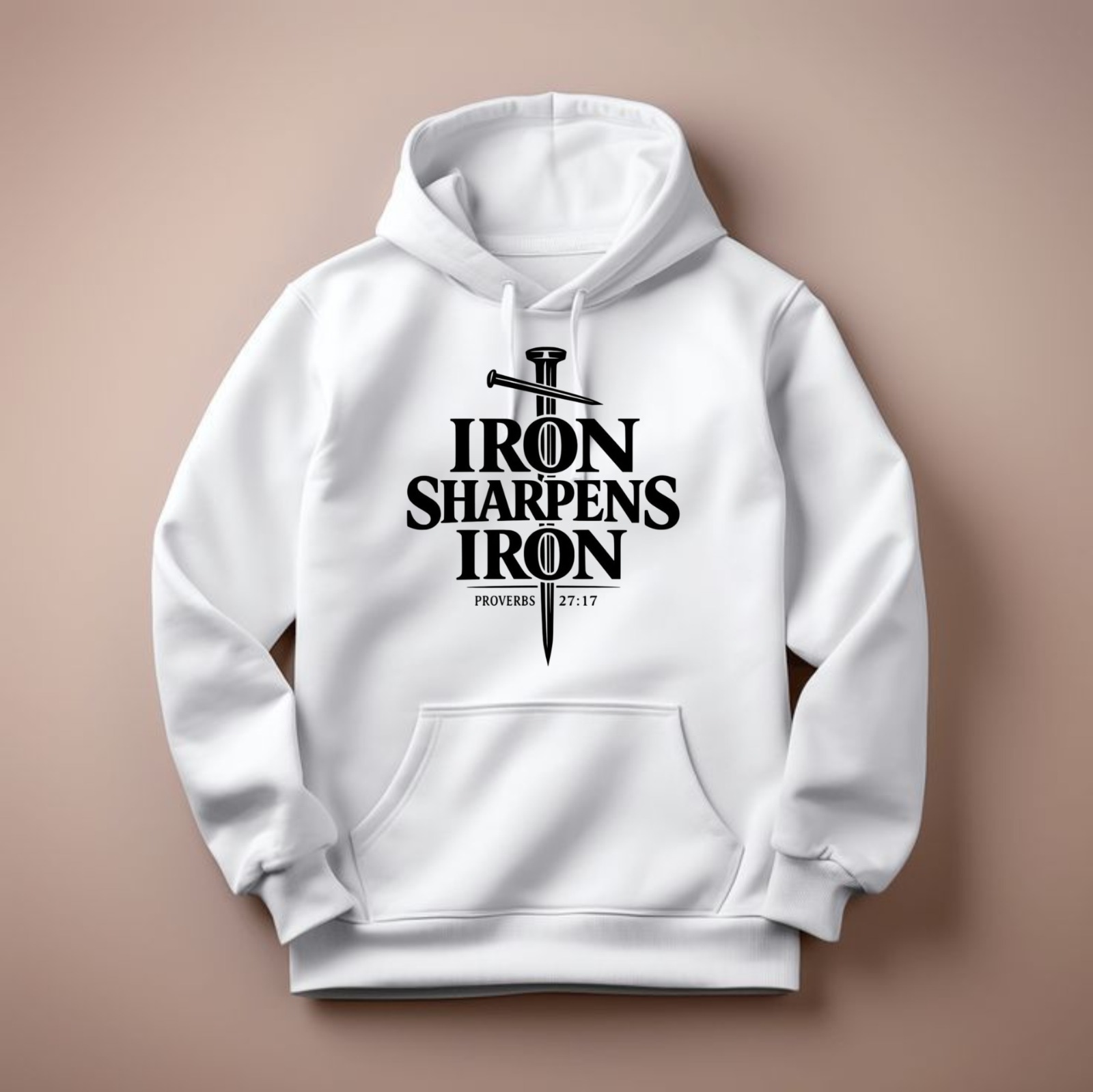 Iron Sharpens Iron Hoodie - White — official Purity Atieno merchandise