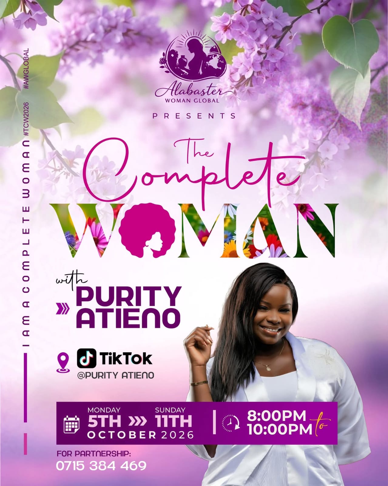 Poster for Purity Atieno live at TIKTOK LIVE, @Purity Atieono, Nairobi, KE